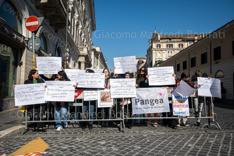 Presidio per il riconoscimento dell'apartheid delle donne come crimine contro l’umanità