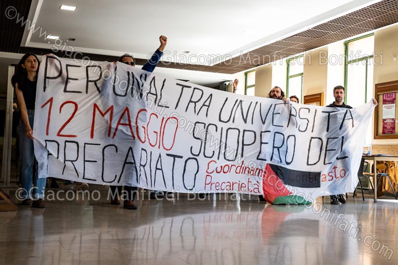 Corteo alla Sapienza per lo sciopero nazionale dei precari universitari